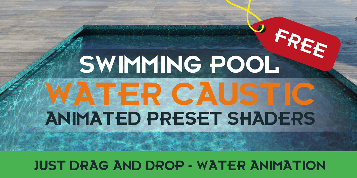 無料アセット】Water Caustic Animated Preset Shaders – 無料のリアル